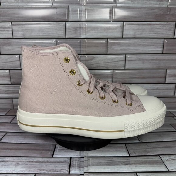 Converse Chuck Taylor Flush Tone Lift Hi Sustainable Platform Sneakers Size 10 - Picture 1 of 8